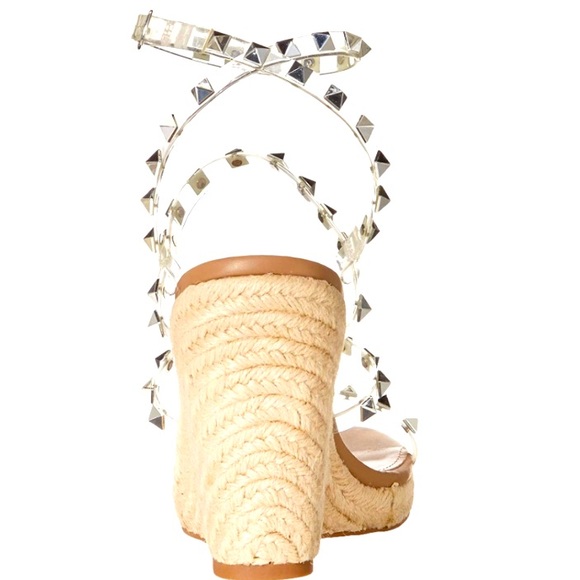 Steve Madden Shoes Steve Madden Womens Maici Studded Platform Wedge